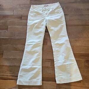 Y2K Duck Head Cream Corduroy Pants